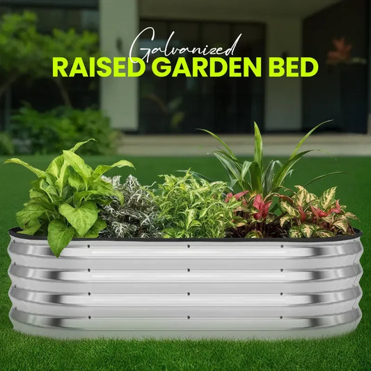 Galvanized Metal Garden Planter