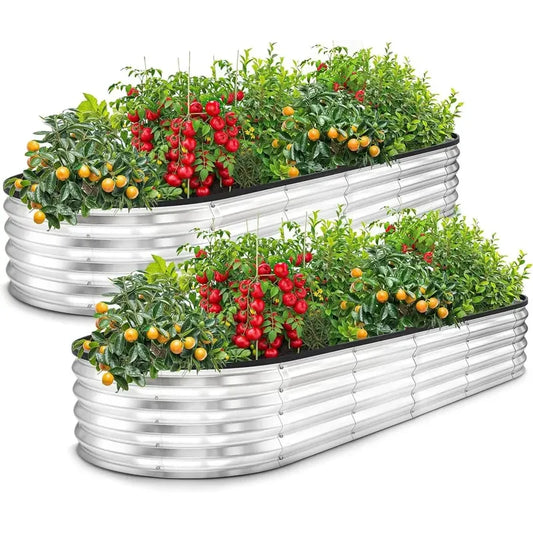 Galvanized Metal Garden Planter