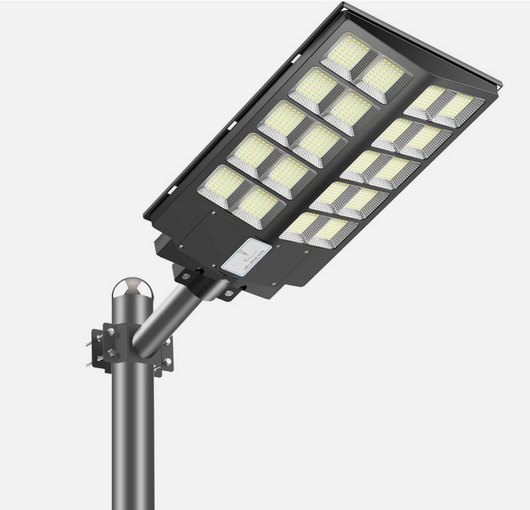 Ultra-Bright LED Solar Street Light 3 Modes Wide Angle Motion Sensor Remote Control Energy Efficient Waterproof 4300mah
