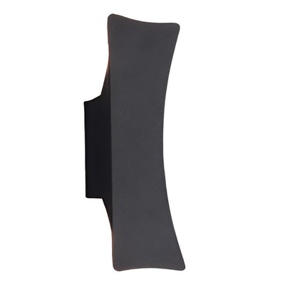 Up & Down LED Outdoor Wall Sconce – Arc Profile, IP65 Aluminum, Hardwired