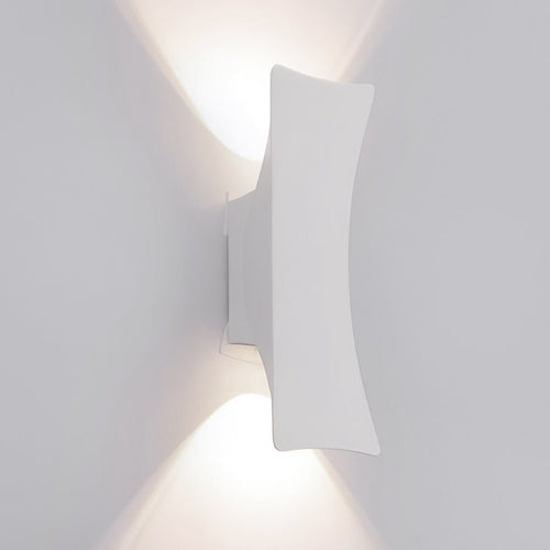 Up & Down LED Outdoor Wall Sconce – Arc Profile, IP65 Aluminum, Hardwired