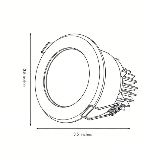 Elite Lighting Can Lights LED Modern Recessed Ceiling Light