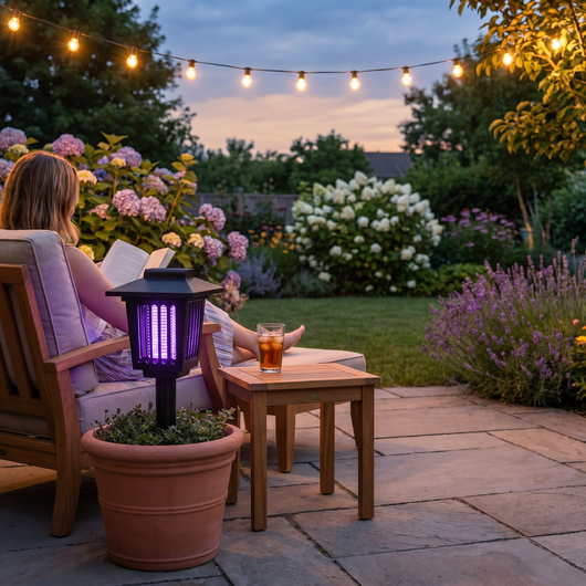 Solar Mosquito Zapper Light Outdoor LED Lawn Metal Light