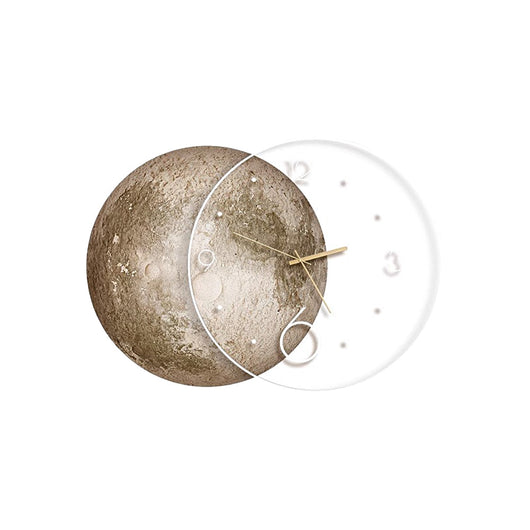 Moon Wall Clock Light – Sculptural LED Wall Art, USB Rechargeable, 2 Sizes