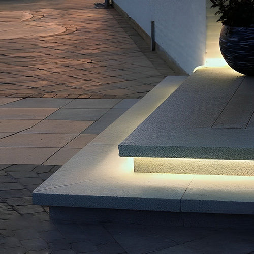 Recessed Silicone LED Strip Light – Flexible Outdoor Edge Lighting, 3 Lengths