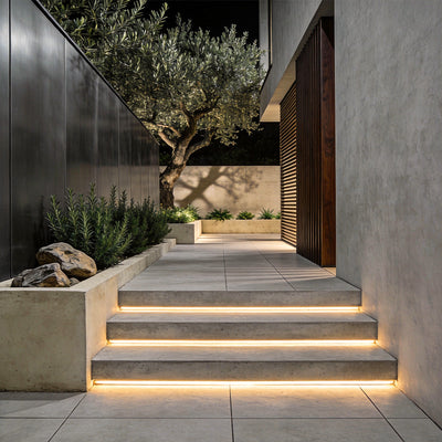 Recessed Silicone LED Strip Light – Flexible Outdoor Edge Lighting, 3 Lengths
