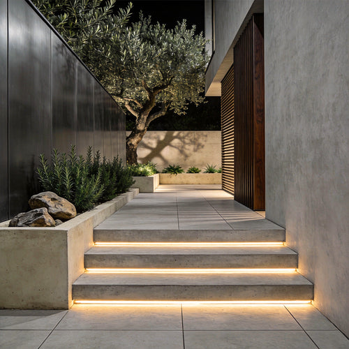 Recessed Silicone LED Strip Light – Flexible Outdoor Edge Lighting, 3 Lengths