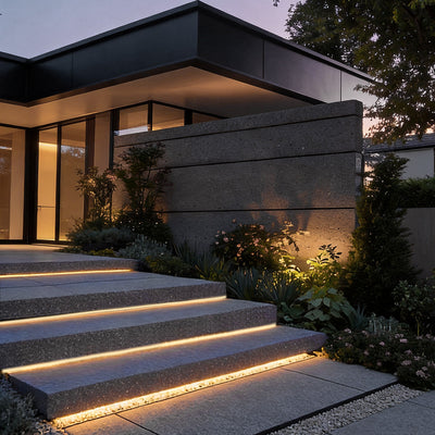 Recessed Silicone LED Strip Light – Flexible Outdoor Edge Lighting, 3 Lengths
