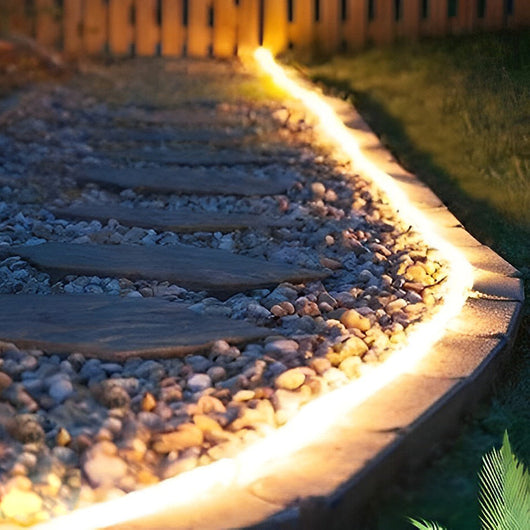 Recessed Silicone LED Strip Light – Flexible Outdoor Edge Lighting, 3 Lengths