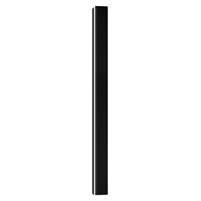 Black Linear LED Outdoor Wall Sconce – 24" Slim, Hardwired Dimmable