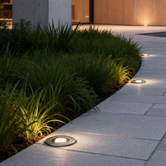 Recessed LED Step Light – Square Black IP65, Warm White, 2 Sizes