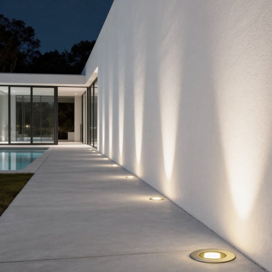Recessed LED Step Light – Square Black IP65, Warm White, 2 Sizes