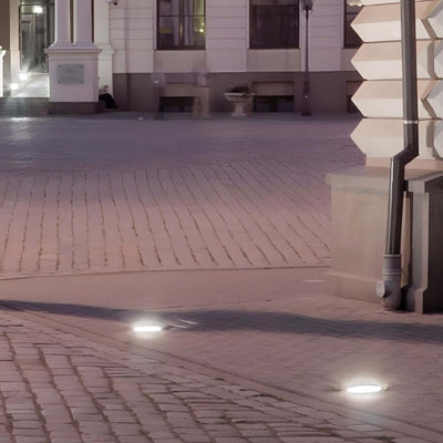 Recessed Floor Lighting Solar LED Metal Well Light