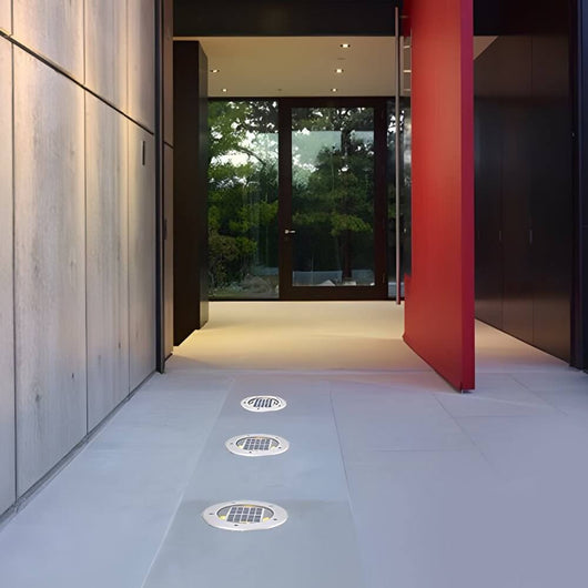 Recessed Floor Lighting Solar LED Metal Well Light