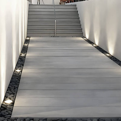 Recessed Floor Lighting Solar LED Metal Well Light