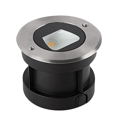 Recessed LED Step Light – Square Black IP65, Warm White, 2 Sizes