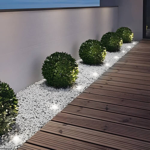 Recessed Floor Lighting Solar LED Metal Well Light